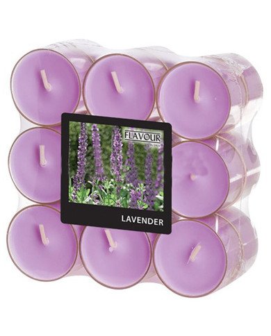 Lot de 18 Bougies chauffe-plats parfumées Lavande Ø 38mm H: 24mm - CASADECO Lot de 18 Bougies chauffe-plats parfumées Lavande Ø 38mm H: 24mm - CASADECO
