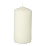 Bougie cylindrique en blanc Ø 50mm H: 100mm - CASADECO Bougie cylindrique en blanc Ø 50mm H: 100mm - CASADECO