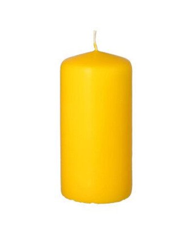 Bougie cylindrique en jaune Ø 50mm H: 100mm - CASADECO Bougie cylindrique en jaune Ø 50mm H: 100mm - CASADECO
