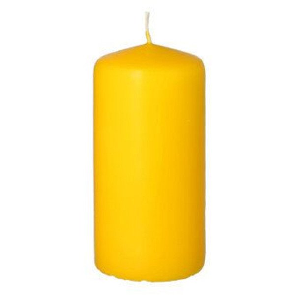 Bougie cylindrique en jaune Ø 50mm H: 100mm - CASADECO Bougie cylindrique en jaune Ø 50mm H: 100mm - CASADECO