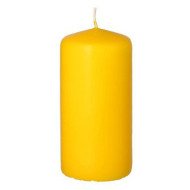 Bougie cylindrique en jaune Ø 50mm H: 100mm - CASADECO Bougie cylindrique en jaune Ø 50mm H: 100mm - CASADECO