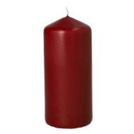 Bougie cylindrique en rouge cerise Ø 60mm H: 130mm - CASADECO Bougie cylindrique en rouge cerise Ø 60mm H: 130mm - CASADECO
