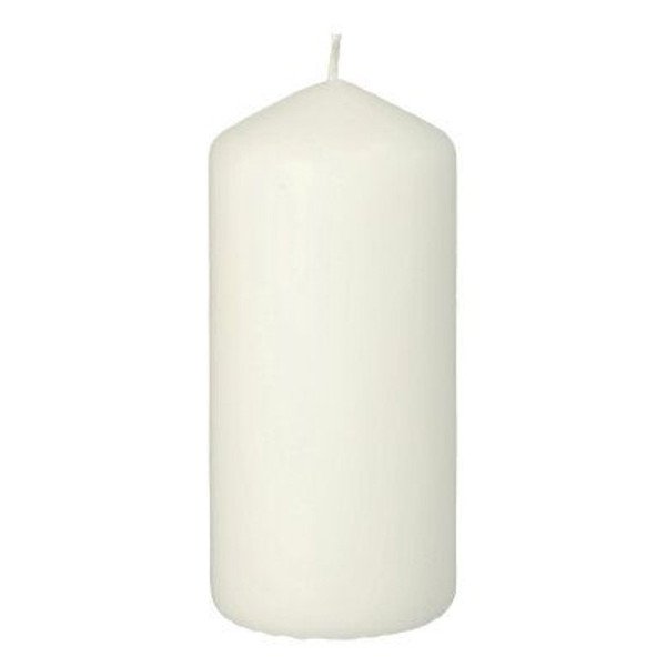 Bougie cylindrique en blanc Ø 60mm H: 130mm - CASADECO Bougie cylindrique en blanc Ø 60mm H: 130mm - CASADECO