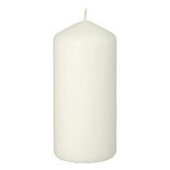 Bougie cylindrique en blanc Ø 60mm H: 130mm - CASADECO Bougie cylindrique en blanc Ø 60mm H: 130mm - CASADECO