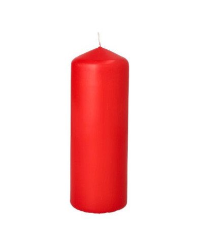 Bougie cylindrique en rouge Ø 60mm H: 165mm - CASADECO Bougie cylindrique en rouge Ø 60mm H: 165mm - CASADECO