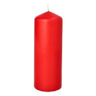 Bougie cylindrique en rouge Ø 60mm H: 165mm - CASADECO Bougie cylindrique en rouge Ø 60mm H: 165mm - CASADECO