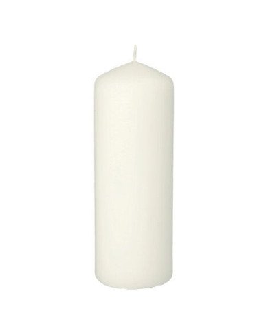 Bougie cylindrique en blanc Ø 60mm H: 165mm - CASADECO Bougie cylindrique en blanc Ø 60mm H: 165mm - CASADECO
