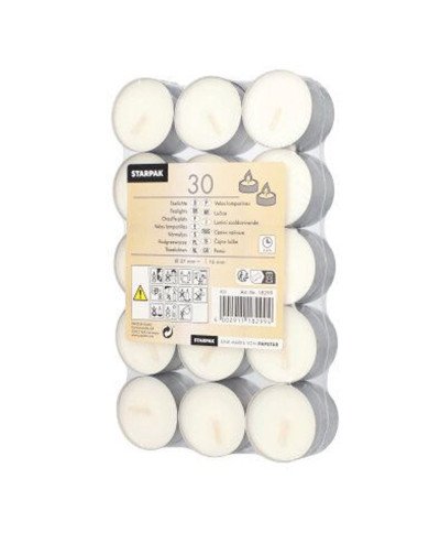 Lot de 30 Bougies chauffe-plats  Ø 37mm H: 16mm - CASADECO Lot de 30 Bougies chauffe-plats  Ø 37mm H: 16mm - CASADECO