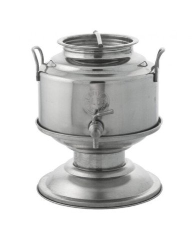 Citerne Inox 5 litres pour huile d'olive avec robinet et support en inox - MINOX Citerne Inox 5 litres pour huile d'olive avec robinet et support en inox - MINOX
