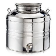 Citerne Inox 15 litres pour huile d'olive avec robinet - MINOX Citerne Inox 15 litres pour huile d'olive avec robinet - MINOX