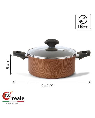 Faitout Ø 18cm avec couvercle Reale - TVS