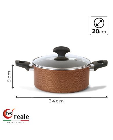 Faitout Ø 20cm avec couvercle Reale - TVS