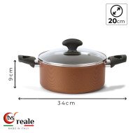 Faitout Ø 20cm avec couvercle Reale - TVS