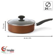 Sauteuse Ø 24cm avec couvercle Reale - TVS