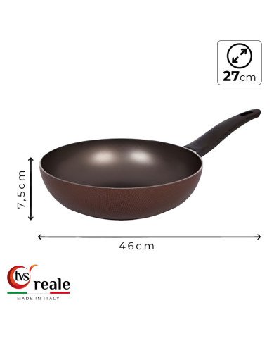 Wok Ø 27cm Reale - TVS Wok Ø 27cm Reale - TVS