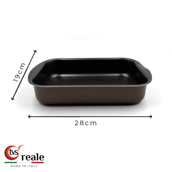 Plat à four rectangulaire 25cm x 18cm Reale - TVS Plat à four rectangulaire 25cm x 18cm Reale - TVS