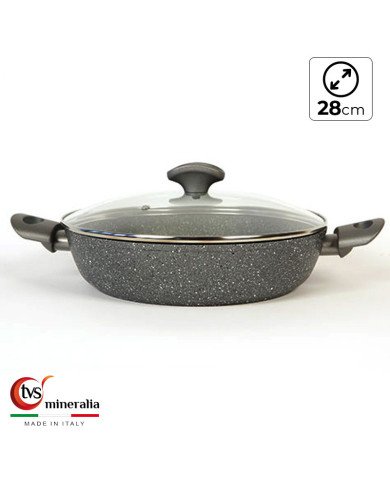 Mijoteuse Ø 28cm avec couvercle en verre Mineralia - TVS