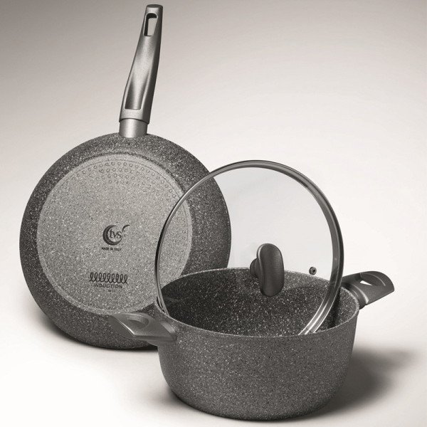 Wok Ø 28cm avec thermospot Mineralia - TVS