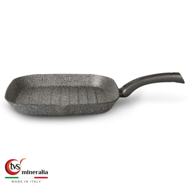 Grill carrée 28cm x 28cm avec thermospot Mineralia - TVS Grill carrée 28cm x 28cm avec thermospot Mineralia - TVS