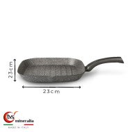 Grill carrée 28cm x 28cm avec thermospot Mineralia - TVS