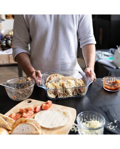 Plat à Four Rectangulaire en verre 27x17cm 1,4L Lets' Share - PYREX Plat à Four Rectangulaire en verre 27x17cm 1,4L Lets' Share - PYREX