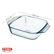 Plat à Four Carré en verre 29x23cm 2,4L Lets' Share - PYREX
