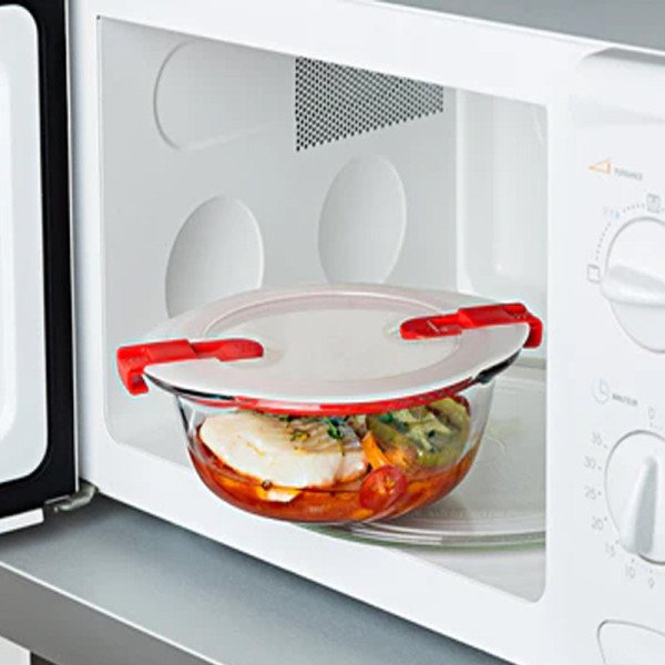 Boite de Conservation spécial micro-ondes Ø18cm 1L Cook & Heat - PYREX Boite de Conservation spécial micro-ondes Ø18cm 1L Cook & Heat - PYREX