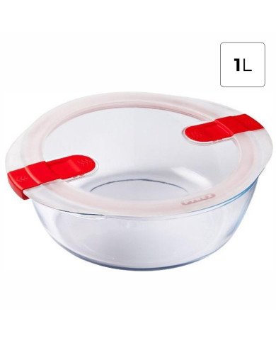 Boite de Conservation spécial micro-ondes Ø18cm 1L Cook & Heat - PYREX