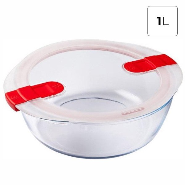 Boite de Conservation spécial micro-ondes Ø18cm 1L Cook & Heat - PYREX Boite de Conservation spécial micro-ondes Ø18cm 1L Cook & Heat - PYREX
