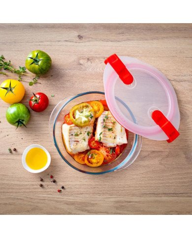 Boite de Conservation spécial micro-ondes Ø23cm 2.3L Cook & Heat - PYR Boite de Conservation spécial micro-ondes Ø23cm 2.3L Cook & Heat - PYR
