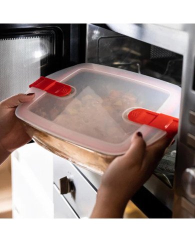 Boite de Conservation spécial micro-ondes 28x20cm 2.5L Cook & Heat - P Boite de Conservation spécial micro-ondes 28x20cm 2.5L Cook & Heat - P