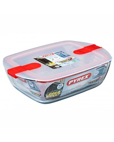 Boite de Conservation spécial micro-ondes 28x20cm 2.5L Cook & Heat - P Boite de Conservation spécial micro-ondes 28x20cm 2.5L Cook & Heat - P