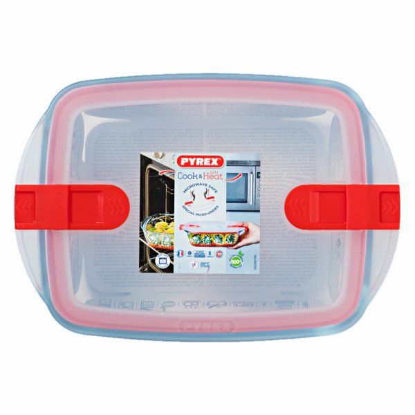 Boite de Conservation spécial micro-ondes 28x20cm 2.5L Cook & Heat - P