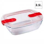 Boite de Conservation spécial micro-ondes 28x20cm 2.5L Cook & Heat - PYREX