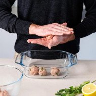 Plat à Four Rectangulaire en verre 31x20cm 2L Lets' Share - PYREX