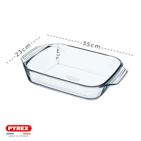 Plat à Four Rectangulaire en verre 35x23cm 3L Irresistible - PYREX