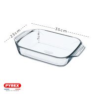 Plat à Four Rectangulaire en verre 35x23cm 3L Irresistible - PYREX