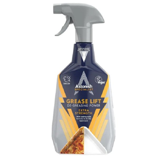 Nettoyant spécialisé pour graisse, saleté et aliments brûlés 750ml - ASTONISH Nettoyant spécialisé pour graisse, saleté et aliments brûlés 750ml - ASTONISH