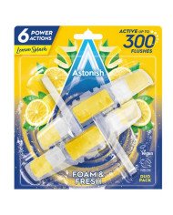 Pack duo blocs de toilette moussants au citron 2x40gr Foam & Fresh - ASTONISH