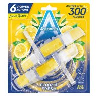 Pack duo blocs de toilette moussants au citron 2x40gr Foam & Fresh - ASTONISH