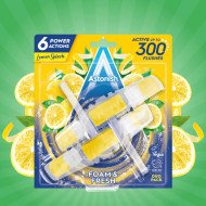 Pack duo blocs de toilette moussants au citron 2x40gr Foam & Fresh -