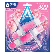 Pack duo blocs de toilette moussants au rose pivoine 2x40gr Foam & Fresh - ASTONISH