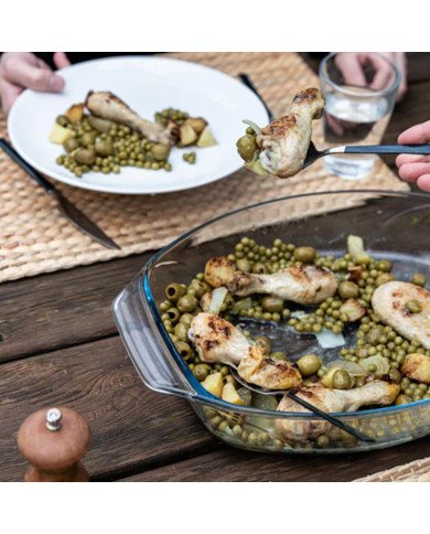 Plat à Four Ovale en verre 35x24cm 3L Irresistible - PYREX Plat à Four Ovale en verre 35x24cm 3L Irresistible - PYREX