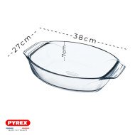 Plat à Four Ovale en verre 38x27cm 4L Irresistible - PYREX