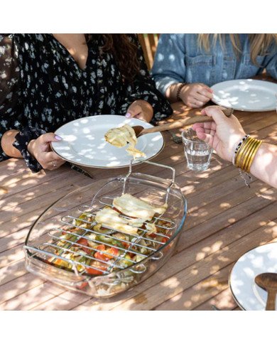 Plat à Four Ovale en verre 38x27cm 4L + Grille de cuisson Irresistible Plat à Four Ovale en verre 38x27cm 4L + Grille de cuisson Irresistible