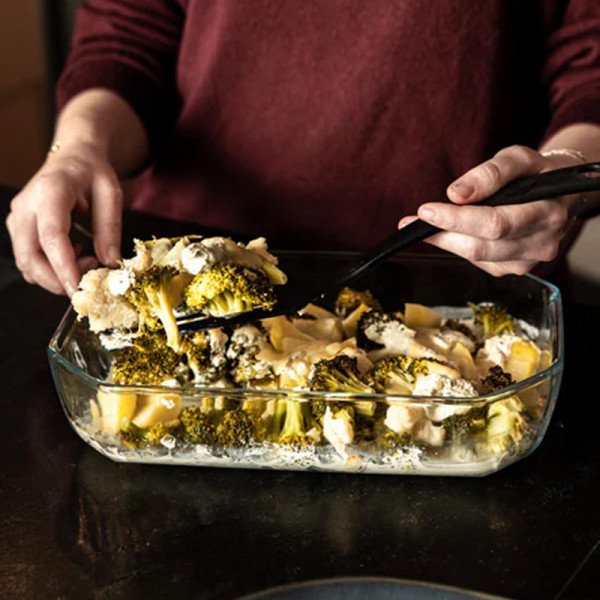 Plat à Four et à servir Rectangulaire en verre 27x18cm 2L Inspiration