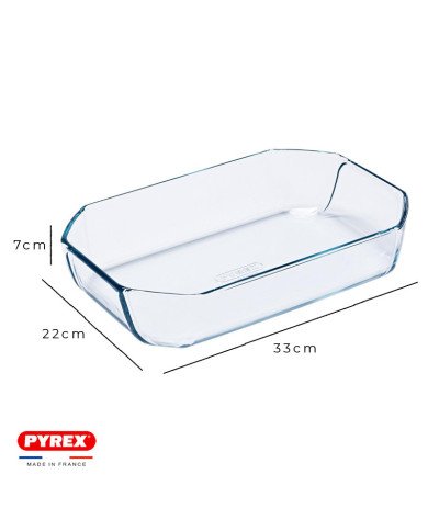 Plat à Four et à servir Rectangulaire en verre 33x22cm 3.2L Inspiratio Plat à Four et à servir Rectangulaire en verre 33x22cm 3.2L Inspiratio