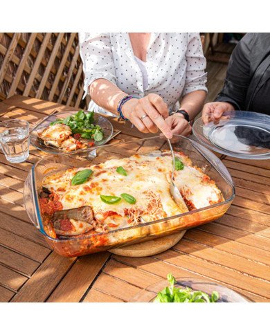Plat à Four Rectangulaire en verre Spécial Lasagne 20x27cm 4.7L Iconic Plat à Four Rectangulaire en verre Spécial Lasagne 20x27cm 4.7L Iconic