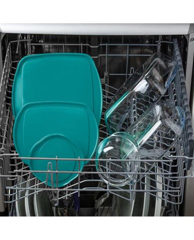 Plat à Four Rectangulaire en verre avec Poignées et Couvercle 28x20cm Plat à Four Rectangulaire en verre avec Poignées et Couvercle 28x20cm