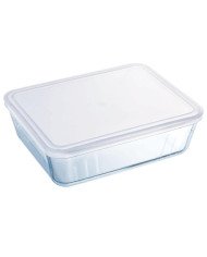 Boite de Conservation Plat à Four Rectangulaire en verre avec Couvercle 19x14cm 0.8L Cook & Freez - PYREX